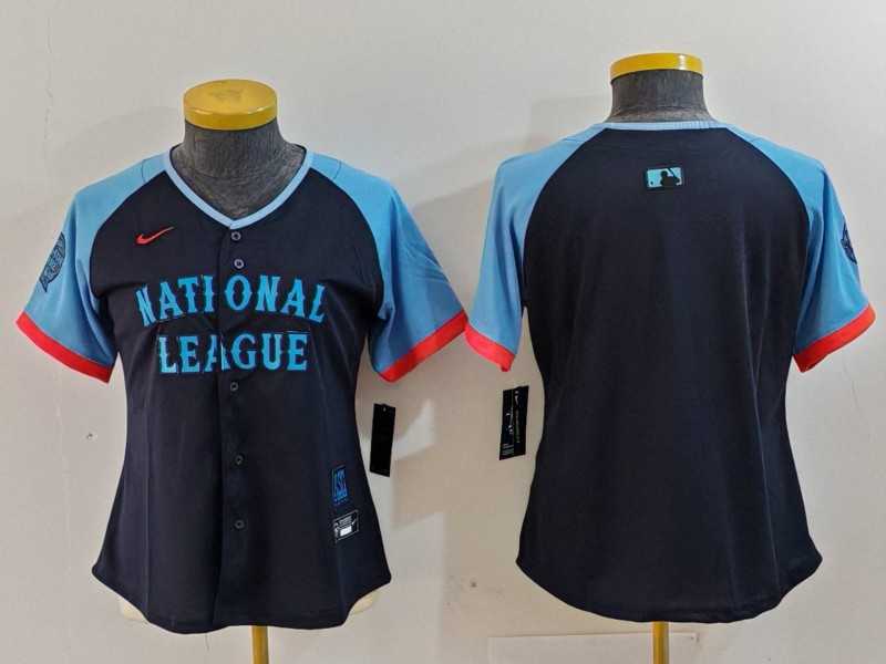 Women%27s National League Blank Navy 2024 All Star Limited Stitched Baseball Jersey